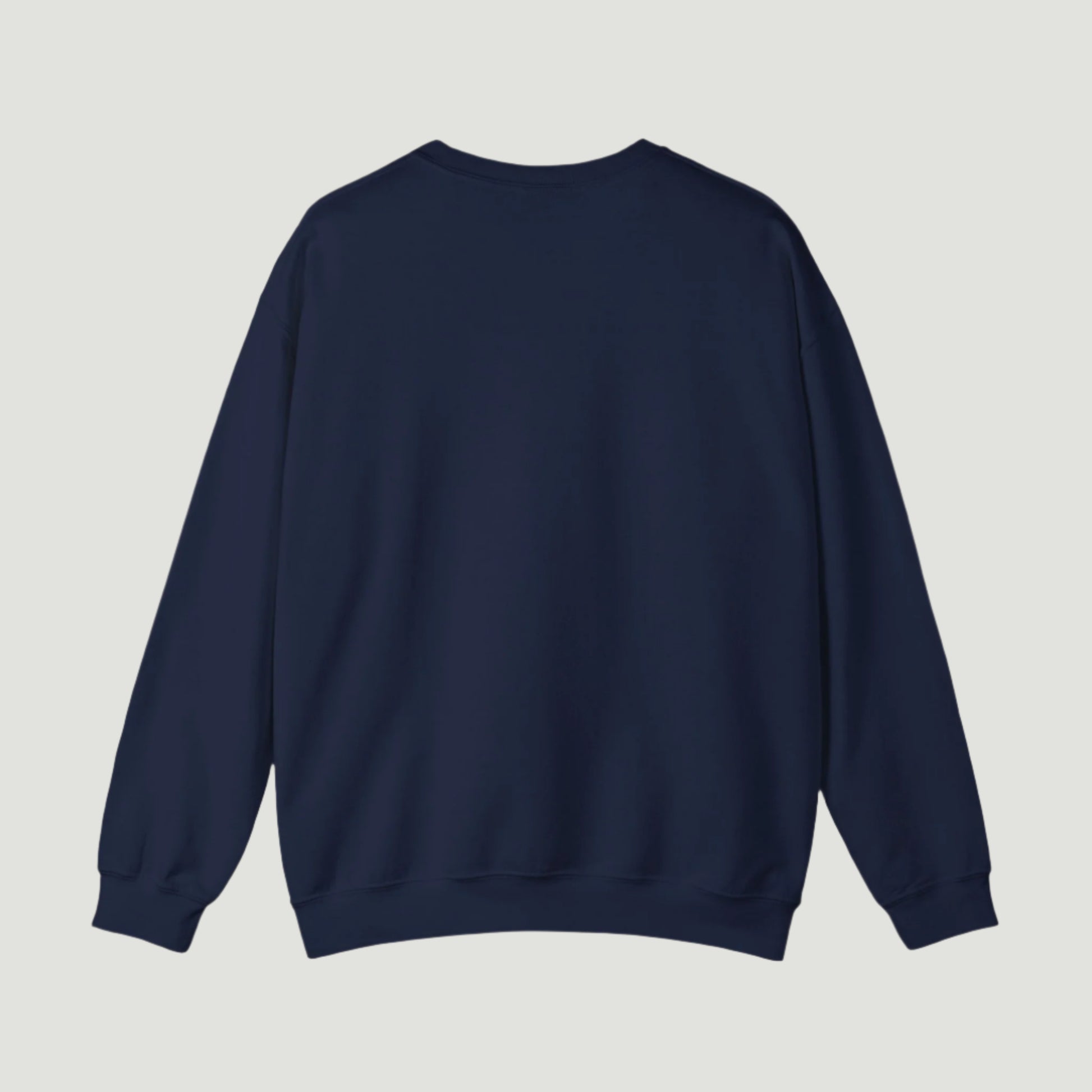Navy Deep Blue Vandox Azure Heat Crewneck featuring a sunburst graphic and “Douce Chaleur” text, inspired by Mediterranean summer luxury. Starboy old money hoodie sweatshirt clothes vandox sacrevandox vandox clothes vandox clothing crewneck