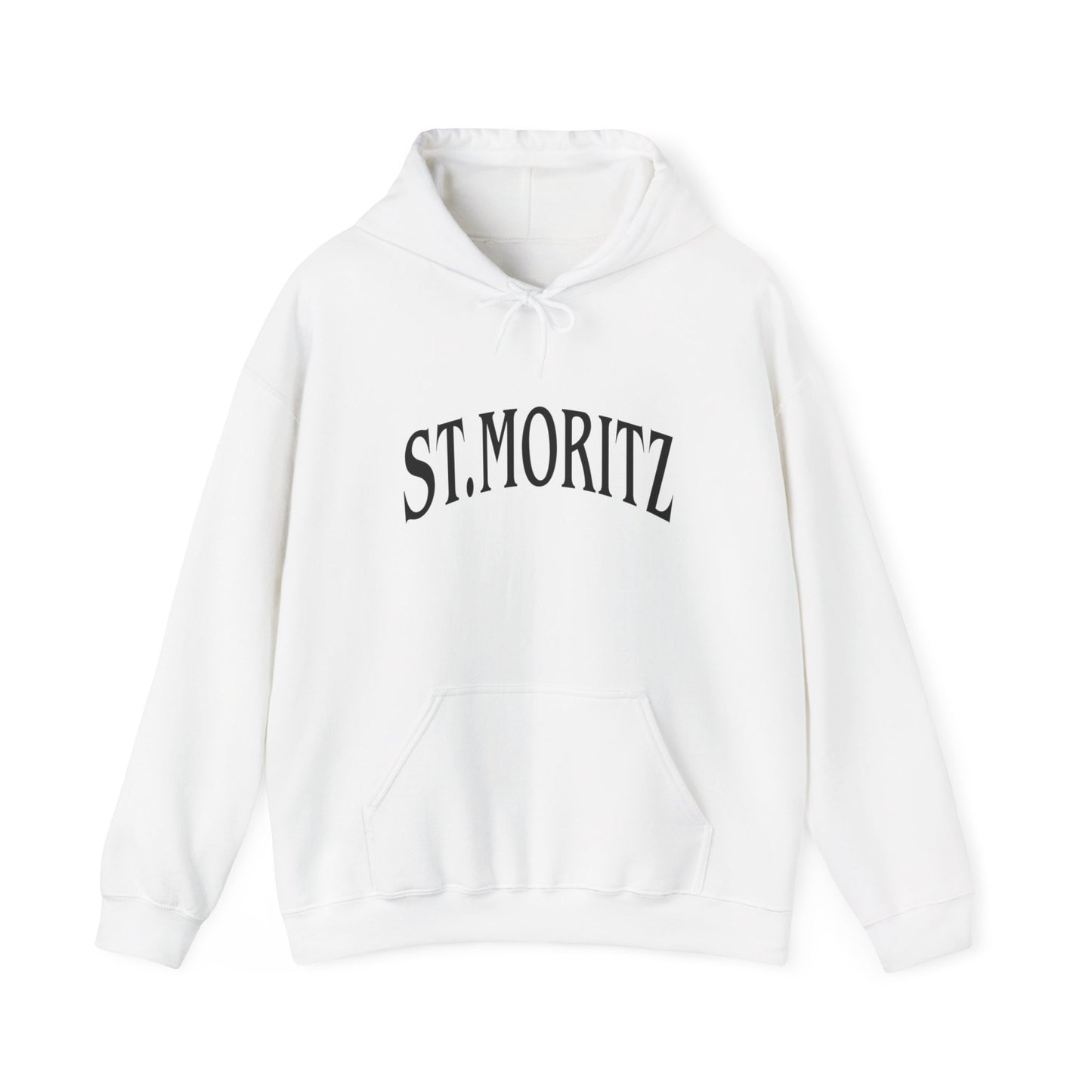 White Vandox Hoodie with front text "ST. MORITZ SKI RESORT" and VANDOX saint moritz ski resort since 1929  silent luxury text on the back. Saint Moritz St. Moritz Monaco Ski resort skiing clothes winter clothing Starboy old money hoodie sweatshirt clothes vandox sacrevandox vandox clothes vandox clothing