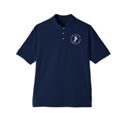 navy Vandox polo with Vandox familia logo emblem embroidered on the chest. Polo shirt tshirt short sleeve vandox sacre vandox vandox clothing pique cotton cotton shirt cotton polo