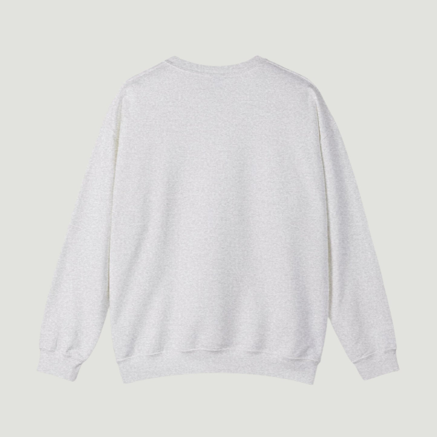 Ash Sport Grey Vandox Azure Heat Crewneck featuring a sunburst graphic and “Douce Chaleur” text, inspired by Mediterranean summer luxury. Starboy old money hoodie sweatshirt clothes vandox sacrevandox vandox clothes vandox clothing crewneck