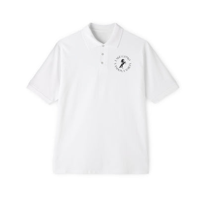 white Vandox polo with Vandox familia logo emblem embroidered on the chest. Polo shirt tshirt short sleeve vandox sacre vandox vandox clothing pique cotton cotton shirt cotton polo