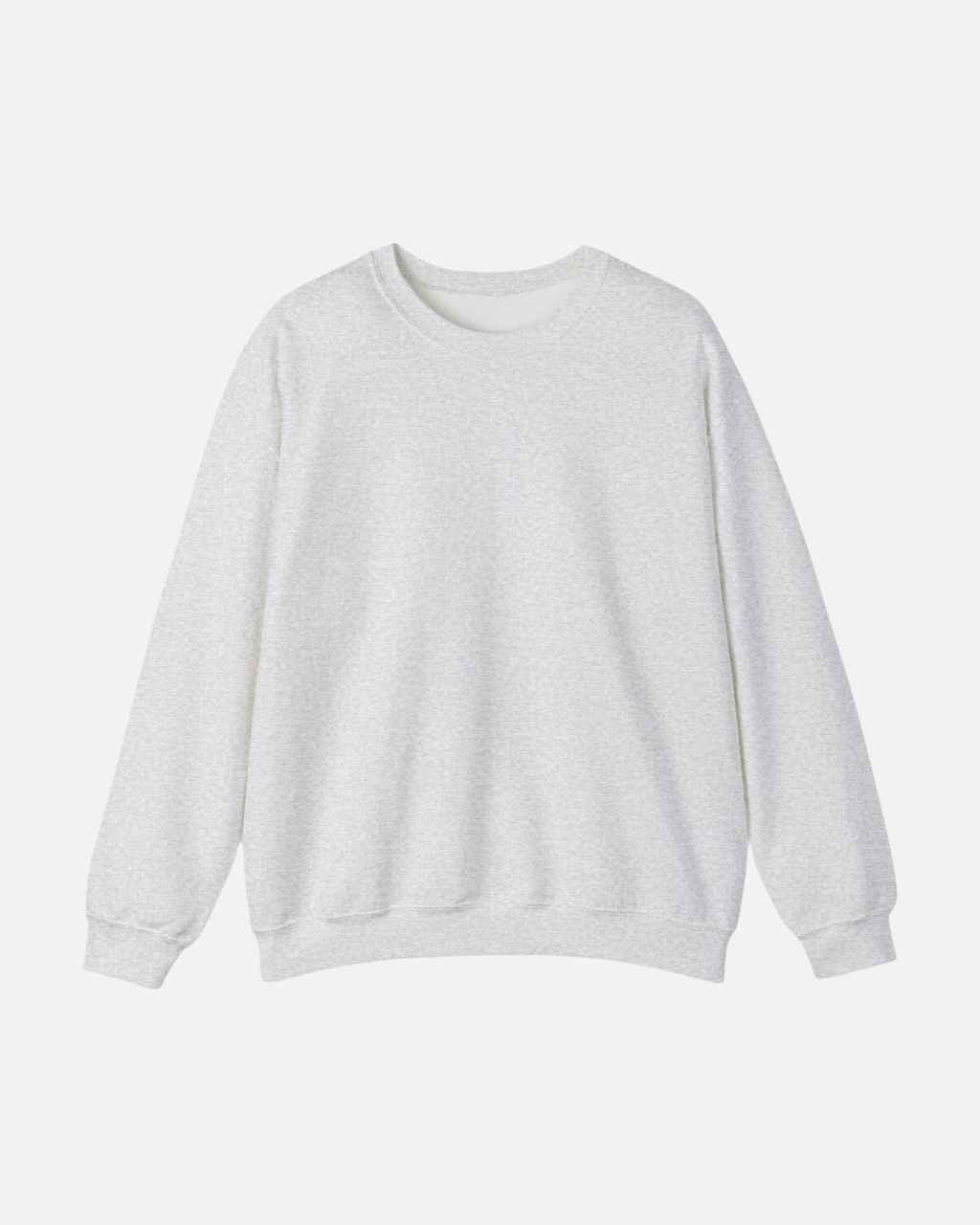 Ash Grey Vandox Snow Lens Crewneck front view with no graphic, just a plain empty front. Starboy old money hoodie sweatshirt clothes vandox sacrevandox vandox clothes vandox clothing crewneck autumn clothes no hood fall clothes 