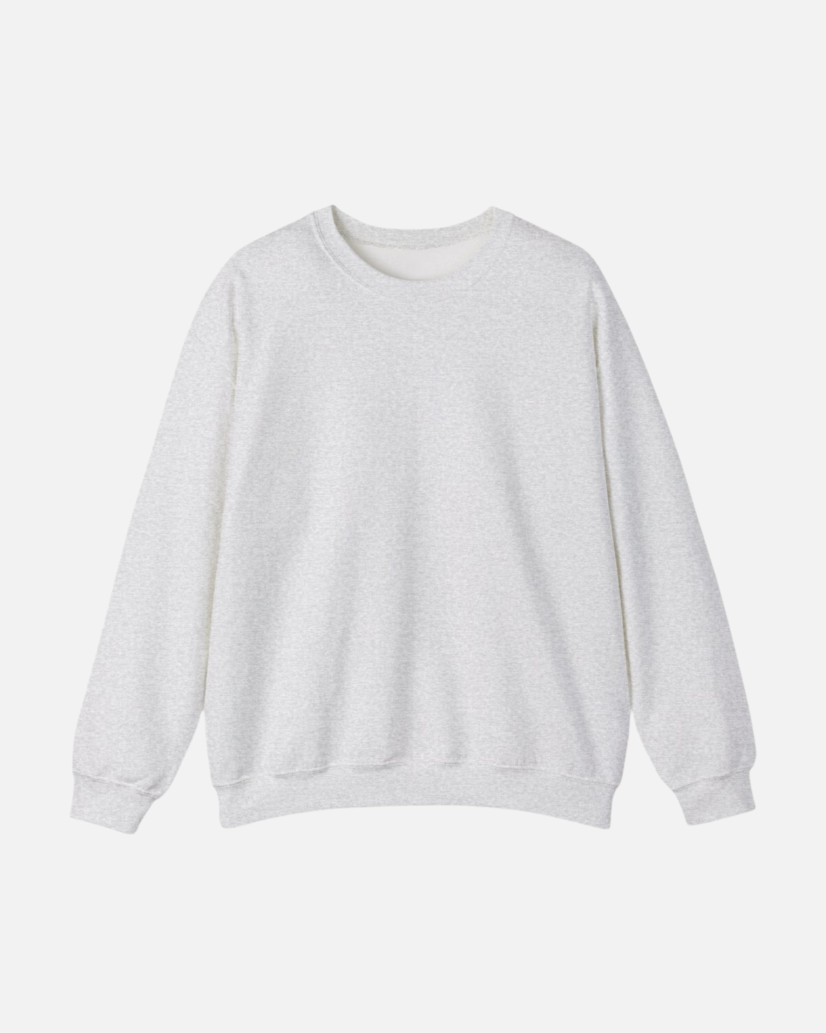Ash Grey Vandox Snow Lens Crewneck front view with no graphic, just a plain empty front. Starboy old money hoodie sweatshirt clothes vandox sacrevandox vandox clothes vandox clothing crewneck autumn clothes no hood fall clothes 