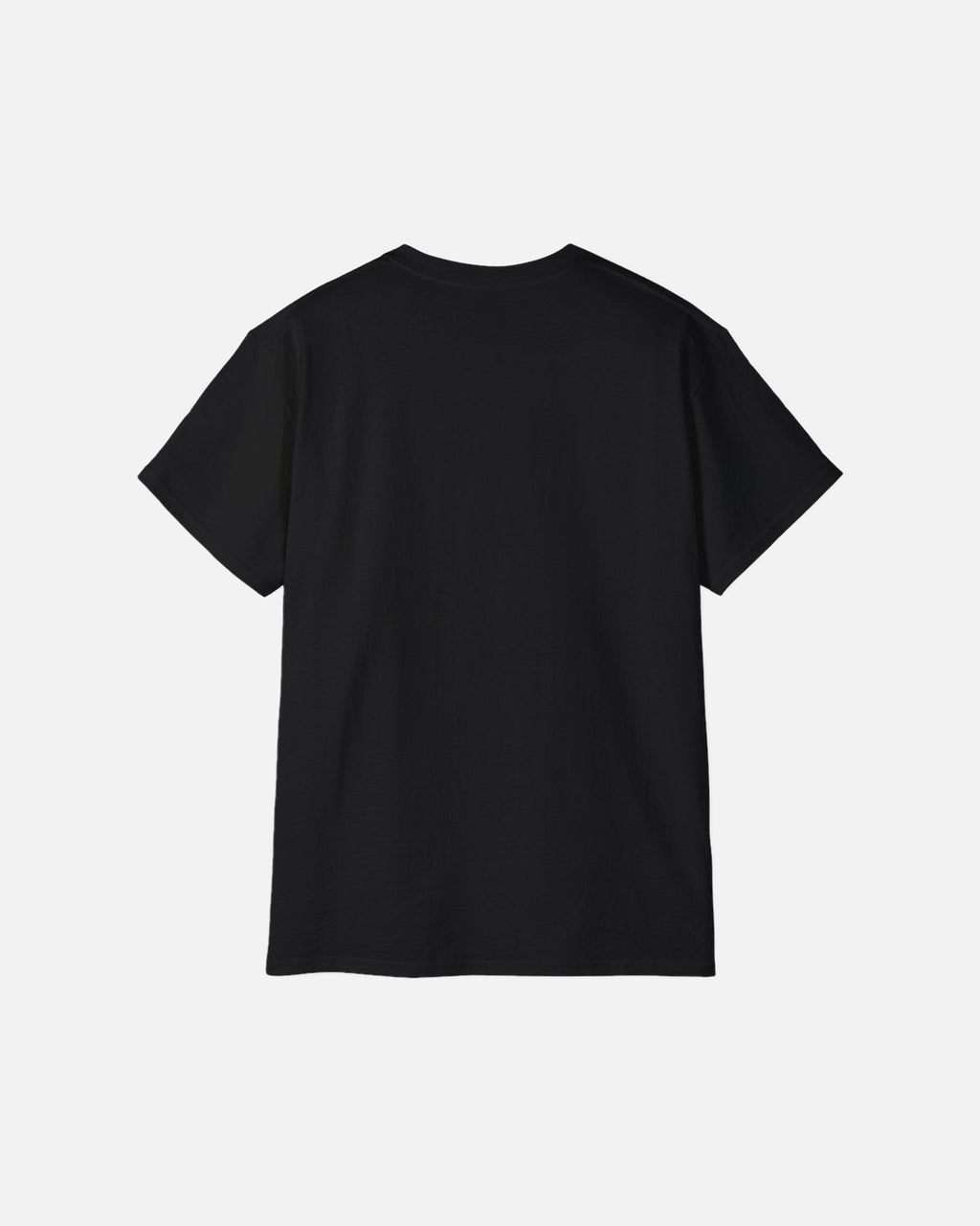 Black Vandox Aspen T-Shirt, back view, clean back with ribbed crew neck, luxury streetwear t-shirt. Starboy old money t-shirt vandox sacrevandox vandox clothes vandox clothing