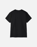 Black Vandox Aspen T-Shirt, back view, clean back with ribbed crew neck, luxury streetwear t-shirt. Starboy old money t-shirt vandox sacrevandox vandox clothes vandox clothing