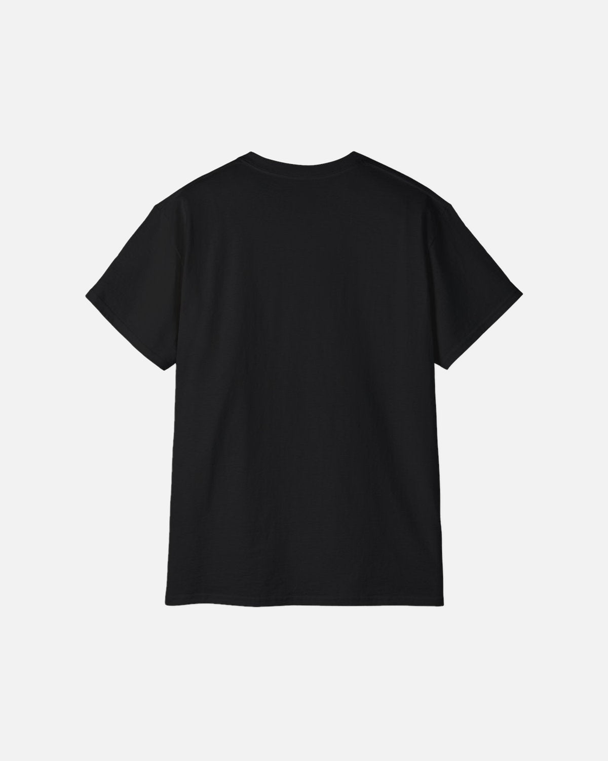 Black Vandox Aspen T-Shirt, back view, clean back with ribbed crew neck, luxury streetwear t-shirt. Starboy old money t-shirt vandox sacrevandox vandox clothes vandox clothing