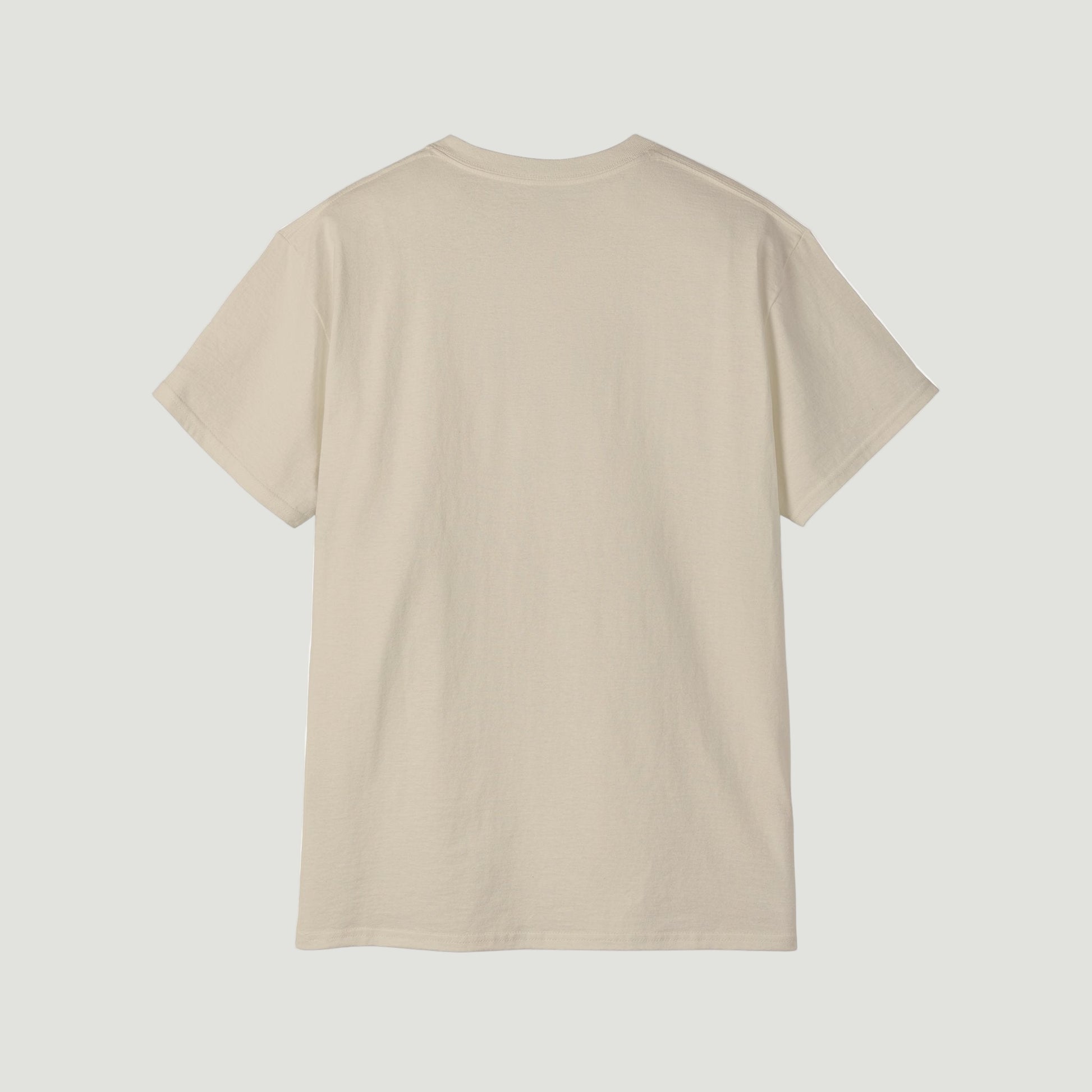 Back view of Sand Cream Vandox Silent Wager T-Shirt with horse racing graphic, bold “VANDOX” lettering, and “Money Race” tagline. Starboy old money shirt tshirt clothes vandox sacrevandox vandox clothes vandox clothing