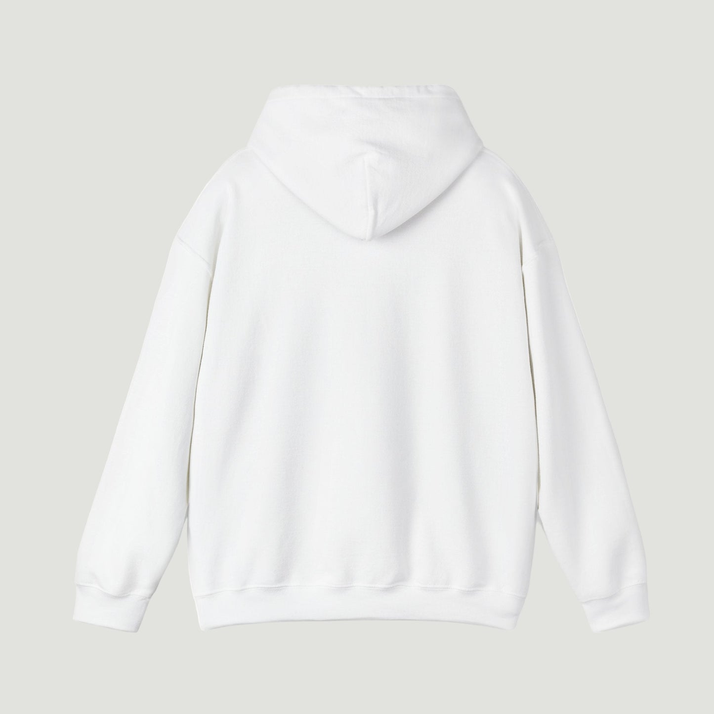 Back view of Eggshell White Vandox Canon Hoodie with bold “Saint Vandox” script in cursive across the chest. Starboy old money hoodie sweatshirt clothes vandox sacrevandox vandox clothes vandox clothing