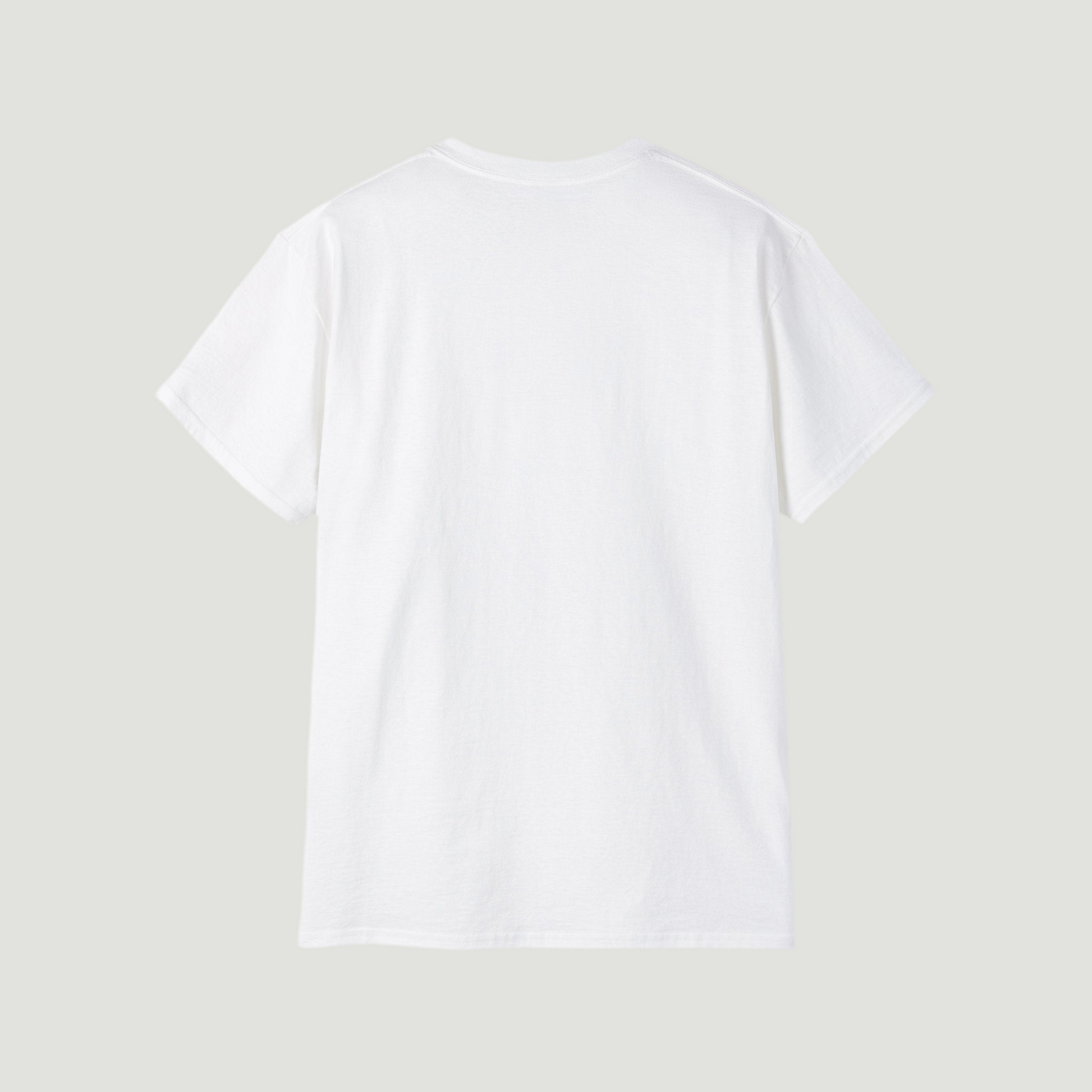 Back view of the eggshell white Ski Society T-Shirt by Vandox with alpine ski goggle graphic and “Après Ski Club” text. Starboy old money shirt tshirt clothes vandox sacrevandox vandox clothes vandox clothing