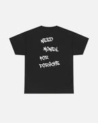 Black Vandox T-shirt with a graffiti text "Need money for porsche" on the back. Starboy old money shirt tshirt clothes vandox sacrevandox vandox clothes vandox clothing