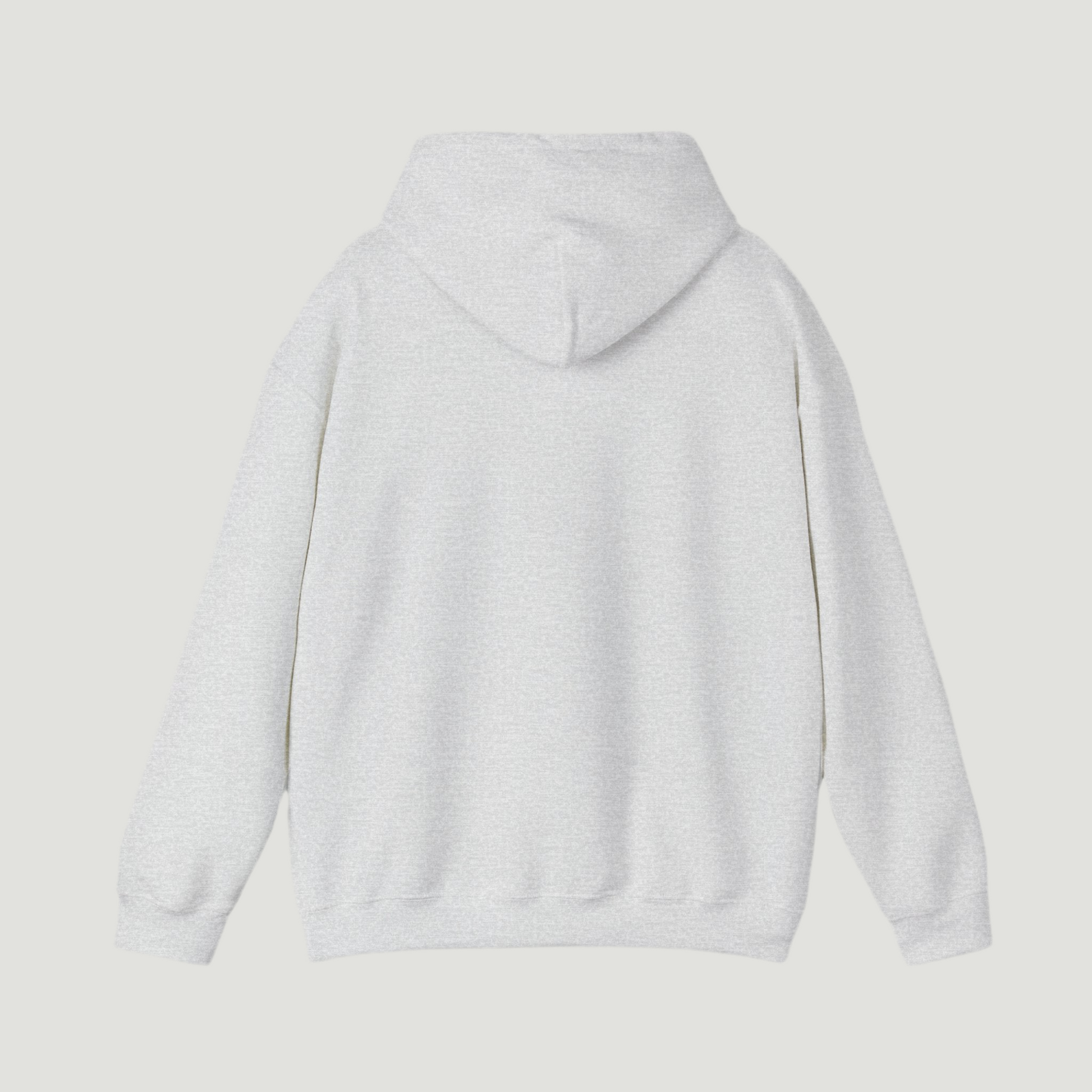 Back view of the sport ash grey Ski Society Hoodie by Vandox with plain minimalist design and no graphic. Starboy old money hoodie sweatshirt clothes vandox sacrevandox vandox clothes vandox clothing