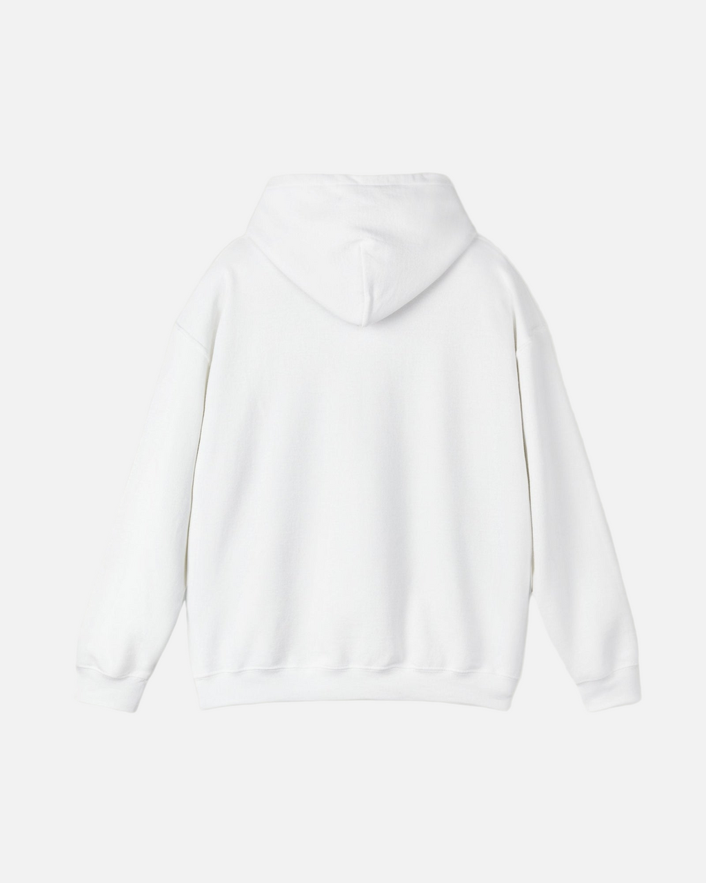 Back view of the eggshell white Ski Society Hoodie by Vandox with plain minimalist design and no graphic. Starboy old money hoodie sweatshirt clothes vandox sacrevandox vandox clothes vandox clothing