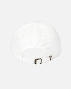 Back view of the Vandox eggshell white Alpine Summit Cap with adjustable strap and metal clasp closure. Hat Cap Baseball Cap Baseball Hat starboy hat old money hats vandox sacre vandox sacrevandox vandox clothing