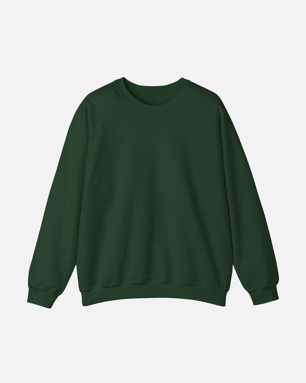 Forest Green dark green Vandox Snow Lens Crewneck front view with no graphic, just a plain empty front. Starboy old money hoodie sweatshirt clothes vandox sacrevandox vandox clothes vandox clothing crewneck autumn clothes no hood fall clothes 