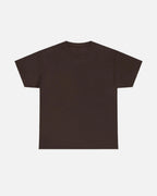 Espresso brown Dark Chocolate Vandox Manoir De La Mode T-shirt with a martini glass, dice, and an 8-ball illustration, paired with "Manoir de la Mode" text beneath. Starboy old money shirt tshirt clothes vandox sacrevandox vandox clothes vandox clothing