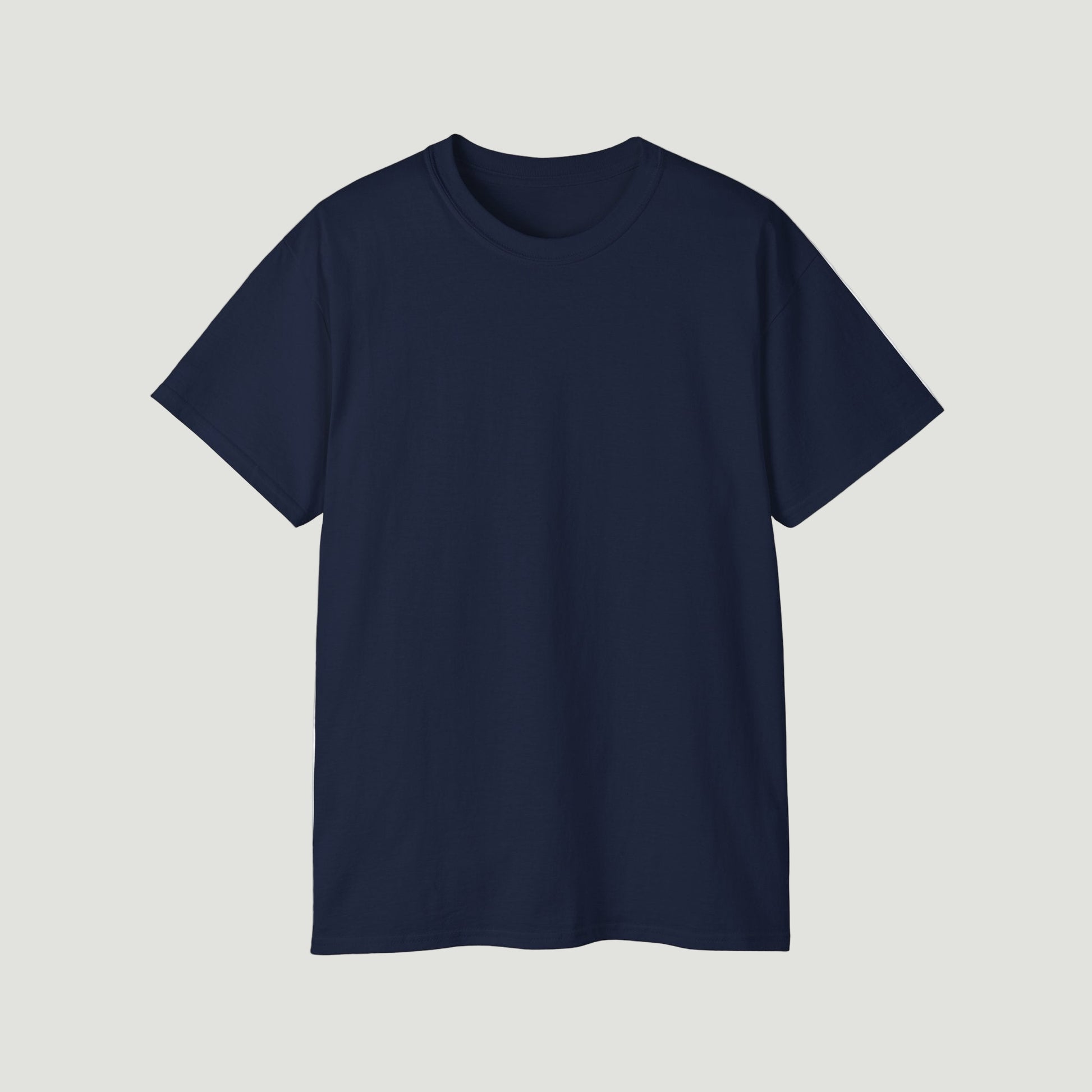 Front view of Deep Navy Blue Vandox Manifest T-Shirt featuring three galloping horses and “You don’t chase. You attract.” quote in elegant script. Starboy old money shirt tshirt clothes vandox sacrevandox vandox clothes vandox clothing