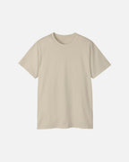 Front view of the beige cream sand Bubbly Society T-Shirt with minimalist Vandox design. Starboy old money shirt tshirt clothes vandox sacrevandox vandox clothes vandox clothing