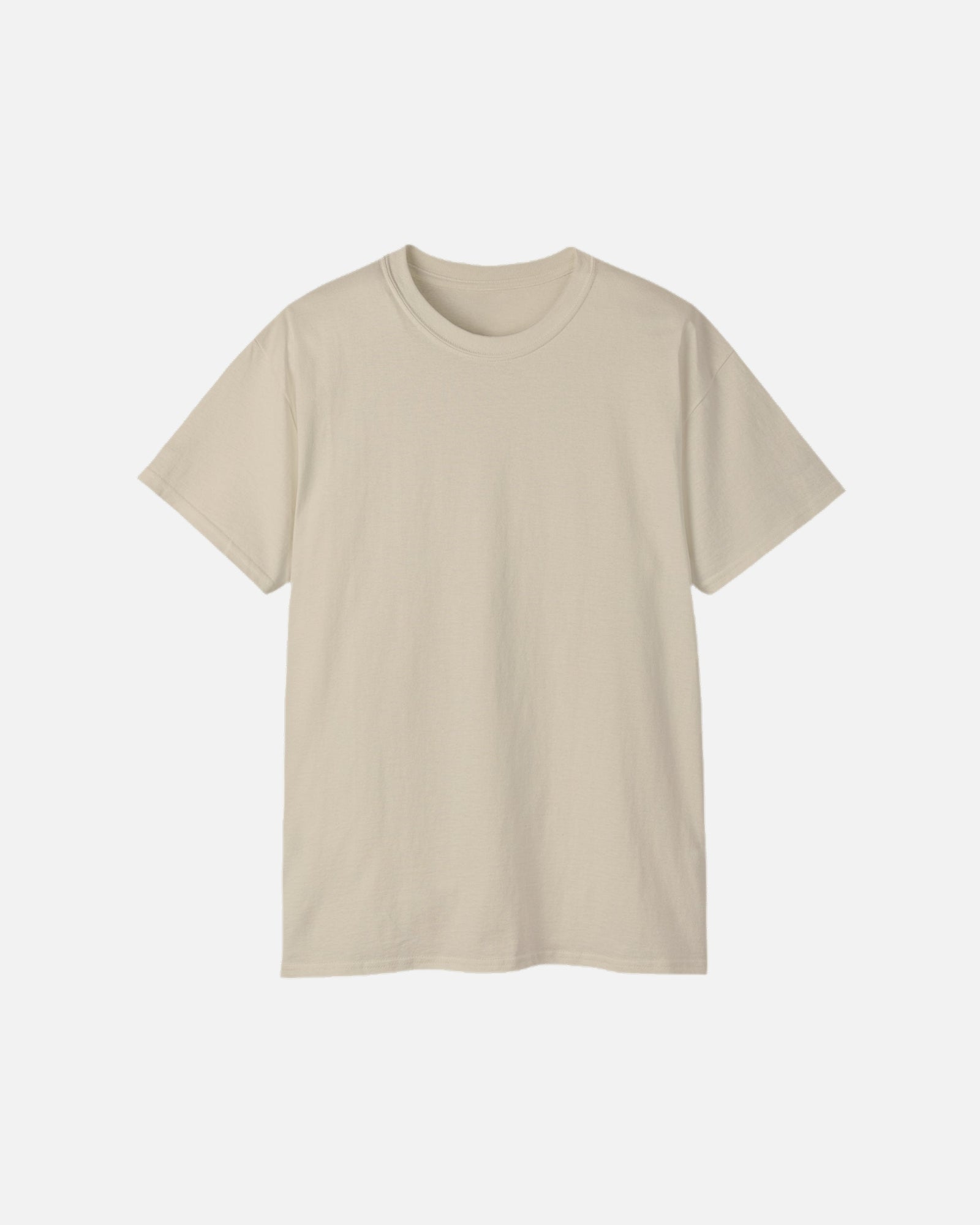 Front view of the beige cream sand Bubbly Society T-Shirt with minimalist Vandox design. Starboy old money shirt tshirt clothes vandox sacrevandox vandox clothes vandox clothing