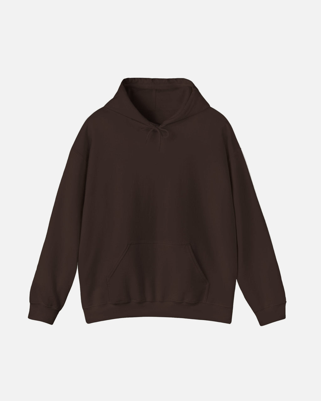 Front view of the Vandox dark chocolate brown mocha Sport Hoodie with minimalist plain design. Starboy old money hoodie sweatshirt clothes vandox sacrevandox vandox clothes vandox clothing