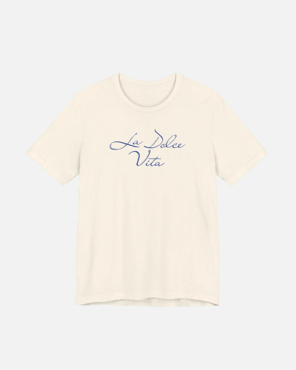 Vandox Dolce Vita Diner T-Shirt in sandy cream Natural with navy script, evoking Italian summer nights, old money elegance, and starboy confidence. Starboy old money shirt tshirt clothes vandox sacrevandox vandox clothes vandox clothing
