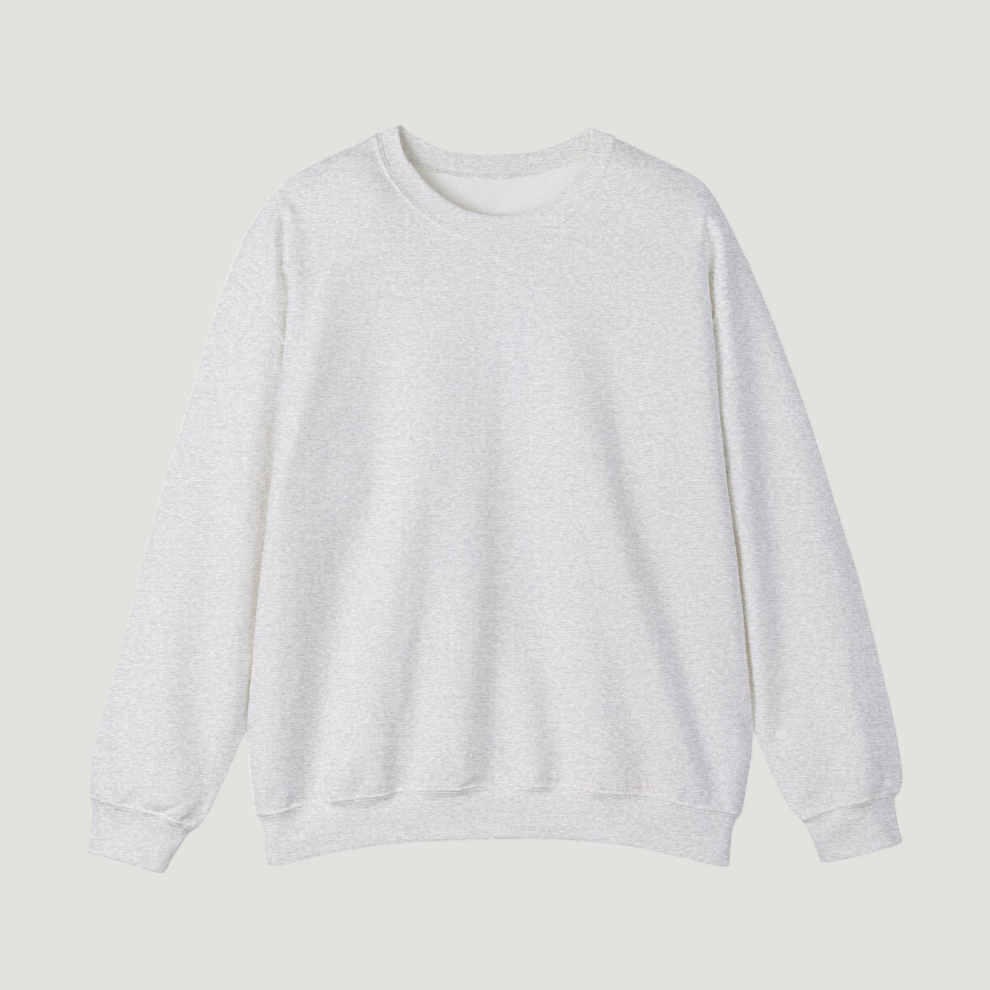 Front view of the Sporty Ash Grey Noir Pounce Crewneck with minimal design by Vandox. Starboy old money hoodie sweatshirt clothes vandox sacrevandox vandox clothes vandox clothing crewneck 