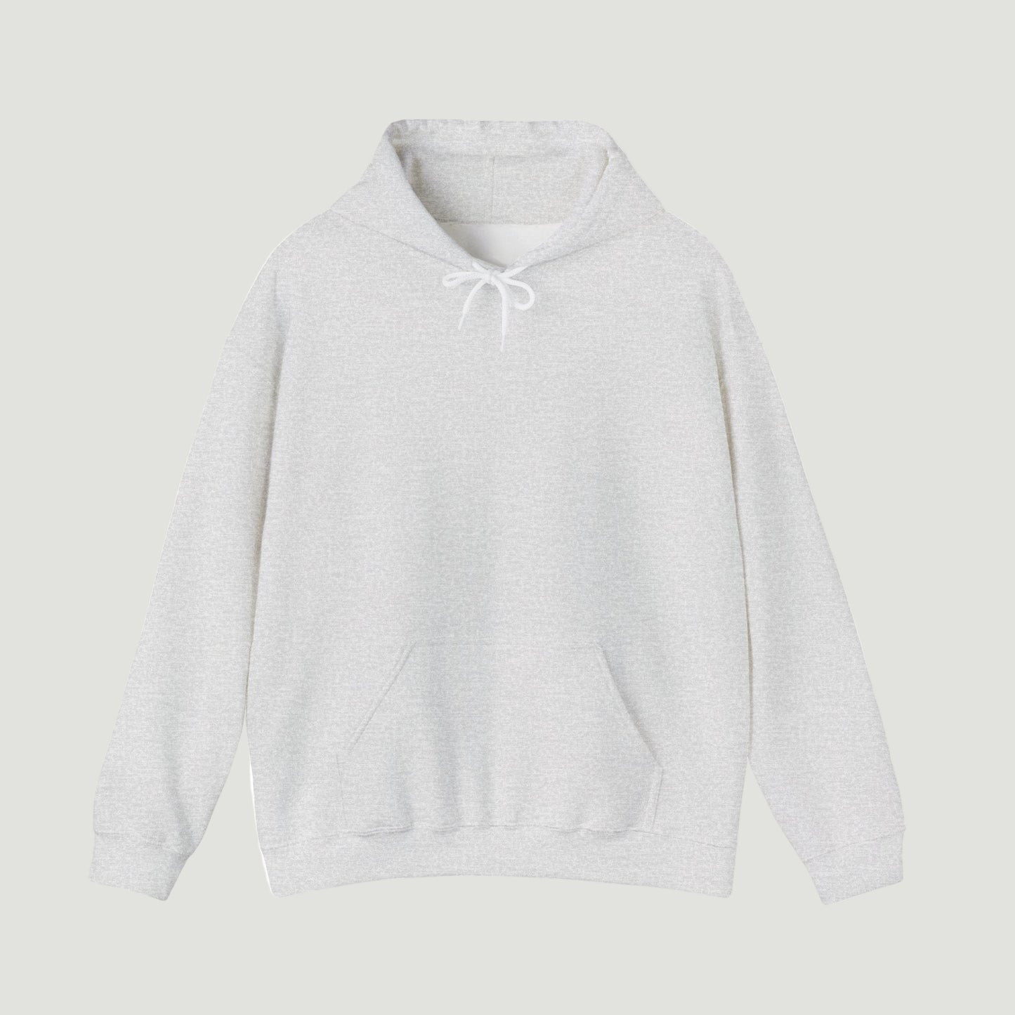 Front view of the Sporty Ash Grey Noir Pounce Hoodie with minimalist design and kangaroo pocket. Starboy old money hoodie sweatshirt clothes vandox sacrevandox vandox clothes vandox clothing