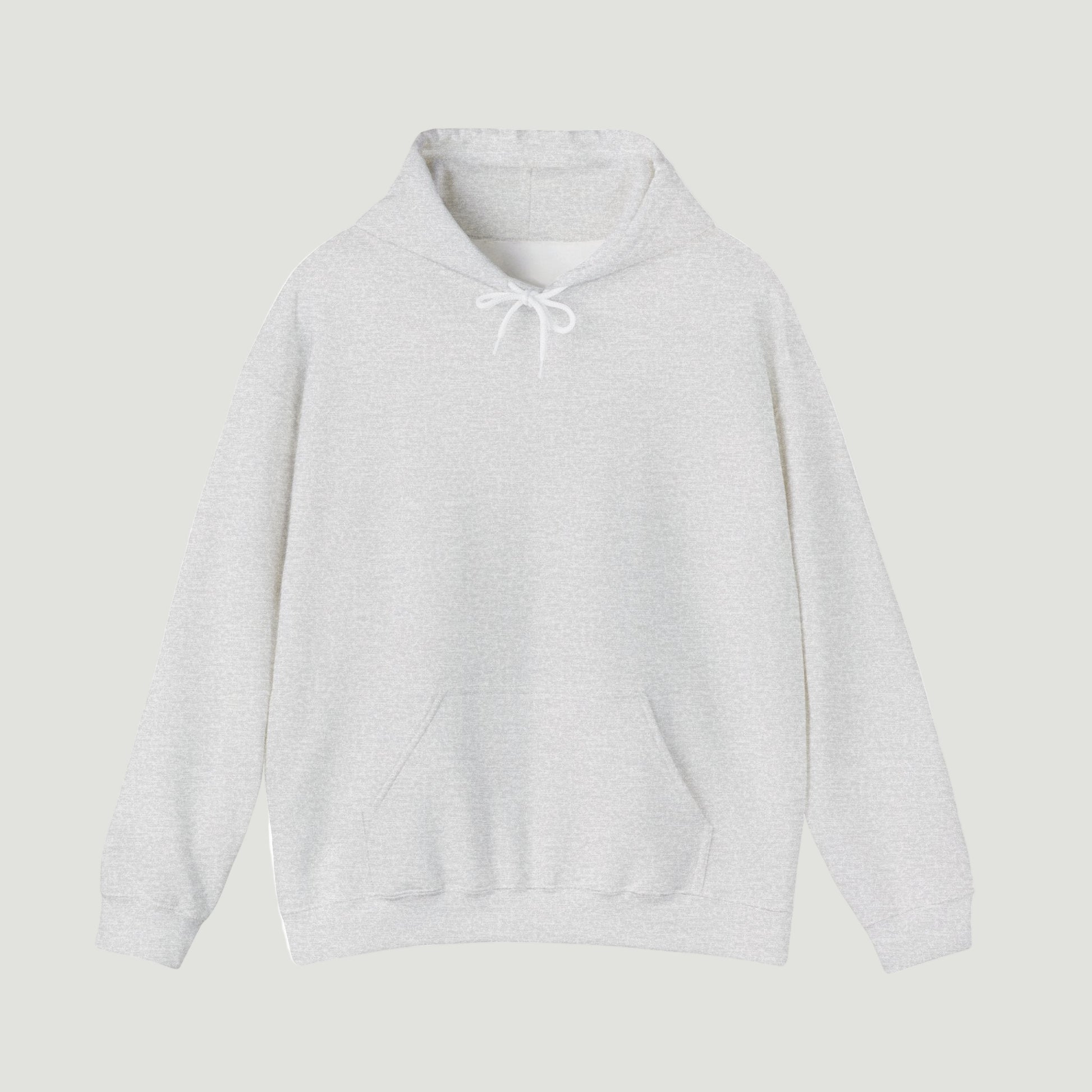 Front view of the Sporty Ash Grey Noir Pounce Hoodie with minimalist design and kangaroo pocket. Starboy old money hoodie sweatshirt clothes vandox sacrevandox vandox clothes vandox clothing