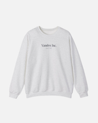 Front view of the Sport Grey Ash Vandox Stockholm Crewneck with subtle “Vandox Inc. Golf Club” print. Starboy old money hoodie sweatshirt clothes vandox sacrevandox vandox clothes vandox clothing crewneck