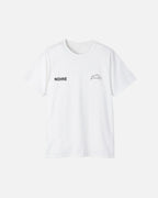 Front view of Eggshell White Noiré Heritage T-Shirt by Vandox with white “NOIRÉ” and Heritage script logo. Starboy old money shirt tshirt clothes vandox sacrevandox vandox clothes vandox clothing
