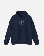 Navy VANDOX Tennis Court Hoodie with VNX Vandox logo and tennis court design and "Winners From Passion" slogan. Starboy old money hoodie sweatshirt clothes vandox sacrevandox vandox clothes vandox clothing