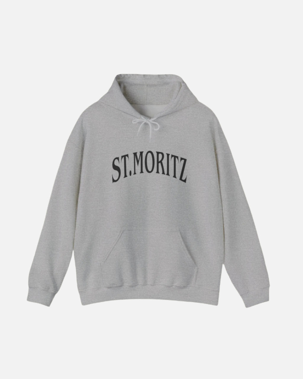 Sport Grey Vandox Hoodie with front text "ST. MORITZ SKI RESORT" and VANDOX saint moritz ski resort since 1929  silent luxury text on the back. Saint Moritz St. Moritz Monaco Ski resort skiing clothes winter clothing Starboy old money hoodie sweatshirt clothes vandox sacrevandox vandox clothes vandox clothing
