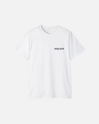 Front view of the eggshell white Grande Maison T-Shirt by Vandox with minimalist “Grande Maison” print. Starboy old money shirt tshirt clothes vandox sacrevandox vandox clothes vandox clothing