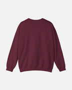 Back view of Maroon Vandox Post Stamp Crewneck with no design. Visible is just a clean back of the crewneck. Starboy old money hoodie sweatshirt clothes vandox sacrevandox vandox clothes vandox clothing crewneck autumn clothes no hood fall clothes 