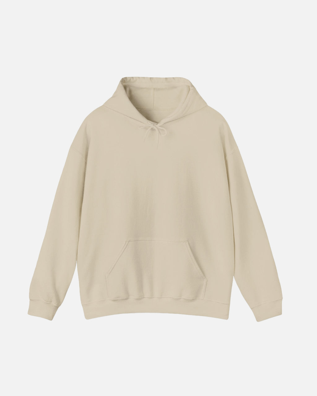 Quiet Love Hoodie in Sand beige, clean front view of unisex premium cotton hoodie. Starboy old money hoodie sweatshirt clothes vandox sacrevandox vandox clothes vandox clothing