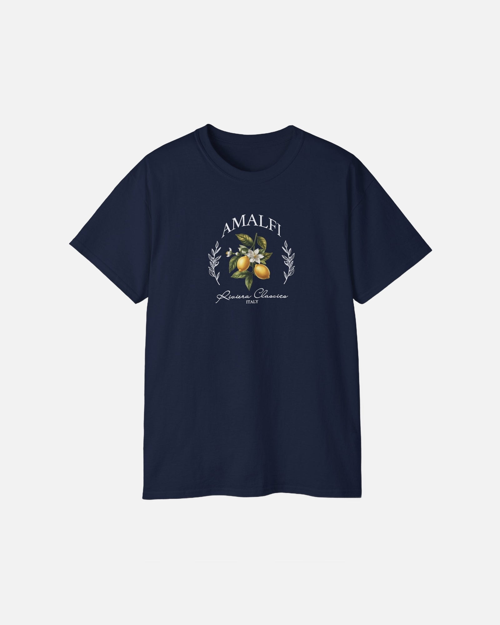 Vandox Amalfi Lemon Tee – navy premium cotton t-shirt featuring Amalfi botanical lemon graphic with Riviera Classics Italy lettering, Frutta d'Estate summer collection by Vandox.
Starboy old money shirt tshirt clothes vandox sacrevandox vandox clothes vandox clothing
