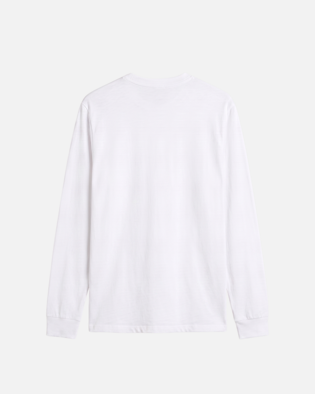 Back view of White offwhite eggshell white Vandox Aspen Longsleeve, front view with distressed dark grey Vandox Aspen CO coordinates and 81611 text graphic, luxury streetwear longsleeve. Starboy old money longsleeve vandox sacrevandox vandox clothes vandox clothing