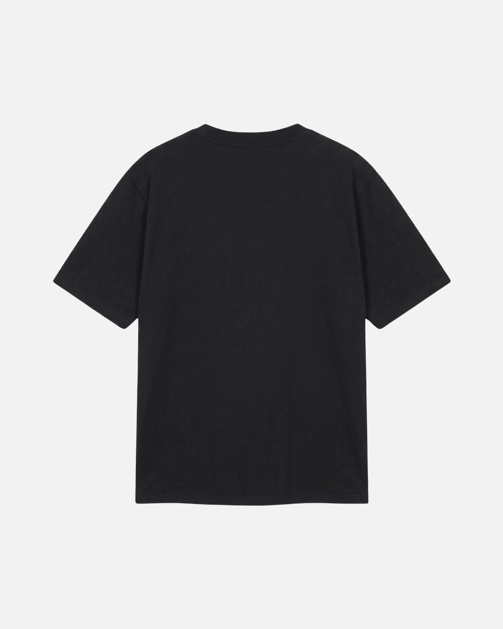Black Vandox Baccarat Club T-Shirt, back view, clean back with ribbed crew neck, luxury streetwear t-shirt. Starboy old money t-shirt vandox sacrevandox vandox clothes vandox clothing