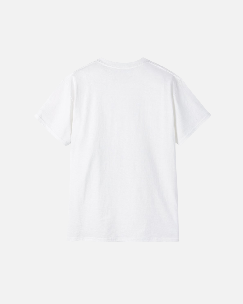 White offwhite eggshell White Vandox East Egg T-Shirt, back view, clean back with ribbed crew neck, luxury streetwear t-shirt. Starboy old money t-shirt vandox sacrevandox vandox clothes vandox clothing