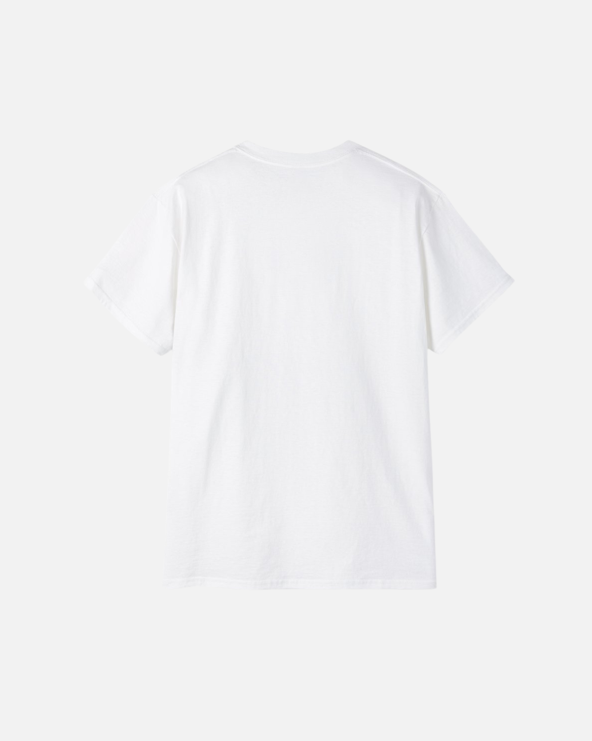 White offwhite eggshell White Vandox East Egg T-Shirt, back view, clean back with ribbed crew neck, luxury streetwear t-shirt. Starboy old money t-shirt vandox sacrevandox vandox clothes vandox clothing