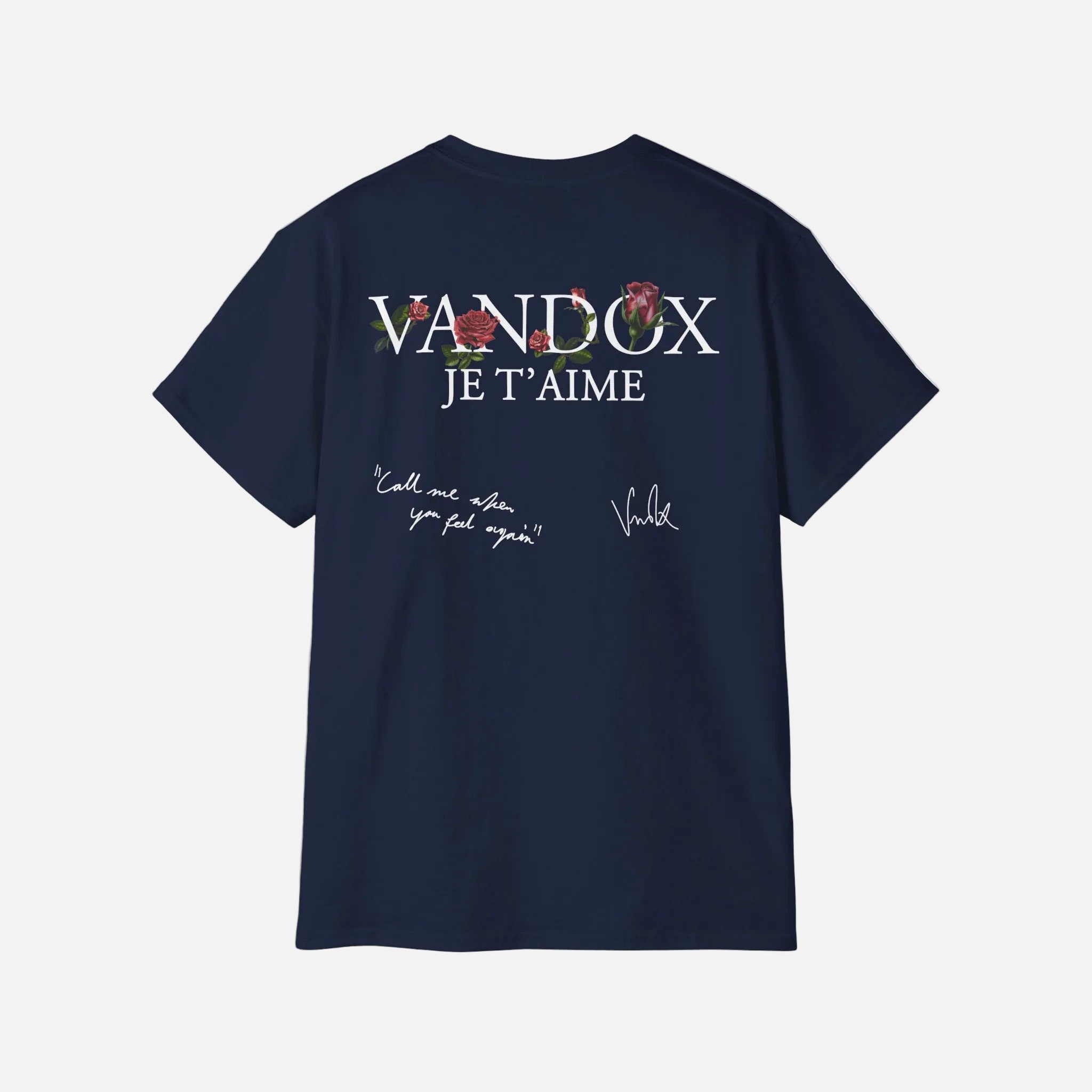 Vandox Love Script T-Shirt navy with romantic typography and rose graphic on the back, premium cotton streetwear tee
Starboy old money shirt tshirt clothes vandox sacrevandox vandox clothes vandox clothing