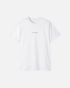 White Vandox Lunch Above The clouds Poster t-shirt with Sacre Vandox grey wordmark chest graphic. Starboy old money shirt tshirt clothes vandox sacrevandox vandox clothes vandox clothing