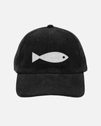 Vandox Pesce Cap in deep black - embroidered corduroy dad cap featuring minimalist silver fish graphic, Frutta d'Estate summer collection by Vandox.
Hat Cap Baseball Cap Baseball Hat starboy hat old money hats vandox sacre vandox sacrevandox vandox clothing