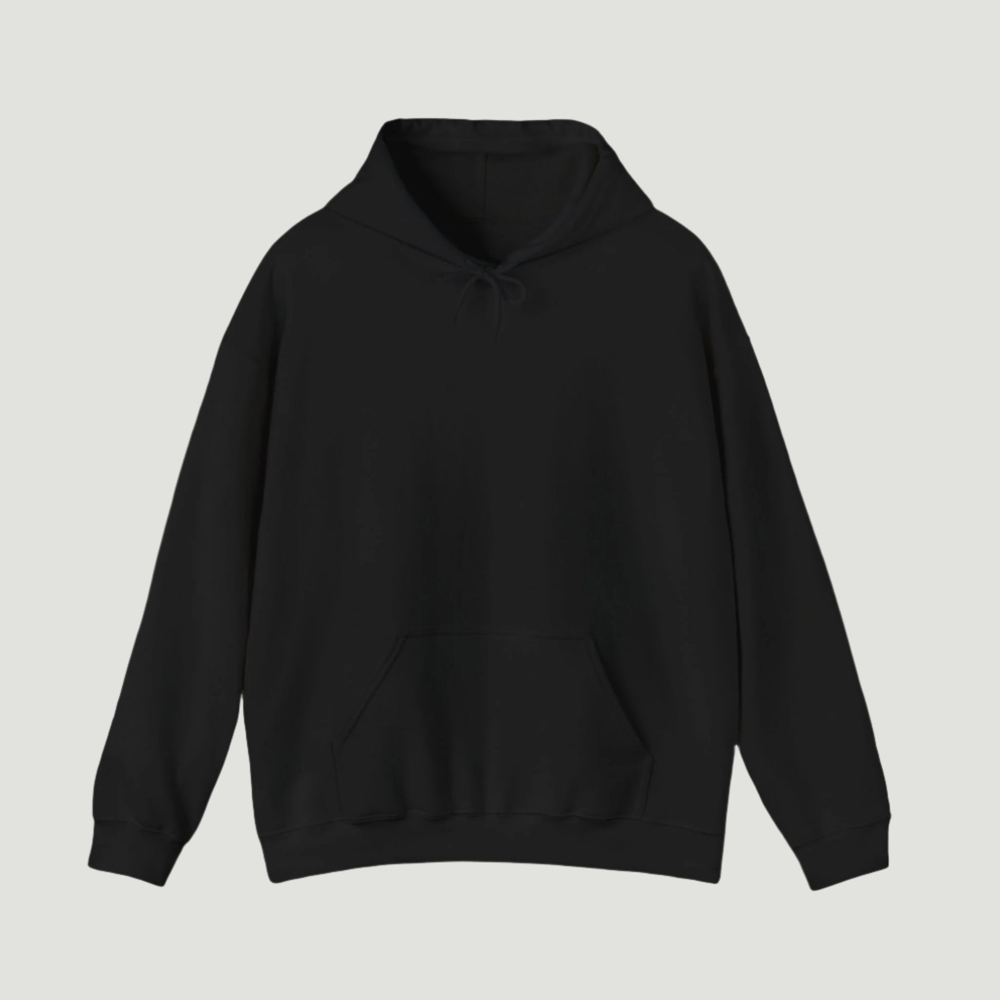 Front view of Deep Black Saint-Tropez Hoodie featuring elegant script logo print from Vandox SS25 Collection. Starboy old money hoodie sweatshirt clothes vandox sacrevandox vandox clothes vandox clothing