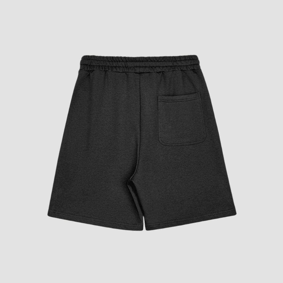 Deep Black Vandox Saint Tropez cotton shorts with “Saint-Tropez” script embroidery on the lower left leg, featuring an elastic drawstring waistband and side pockets – Vandox Saint-Tropez Shorts. Starboy old money shorts pants bottoms clothes vandox sacrevandox vandox clothes vandox clothing