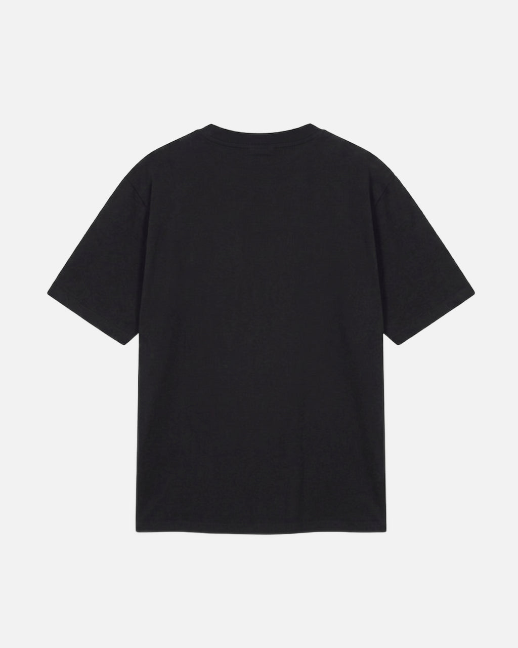 Back view of Black Vandox Stockholm t-shirt with distressed STOCKHOLM Sacre Vandox ESTD 2022 front graphic print. Starboy old money shirt tshirt clothes vandox sacrevandox vandox clothes vandox clothing