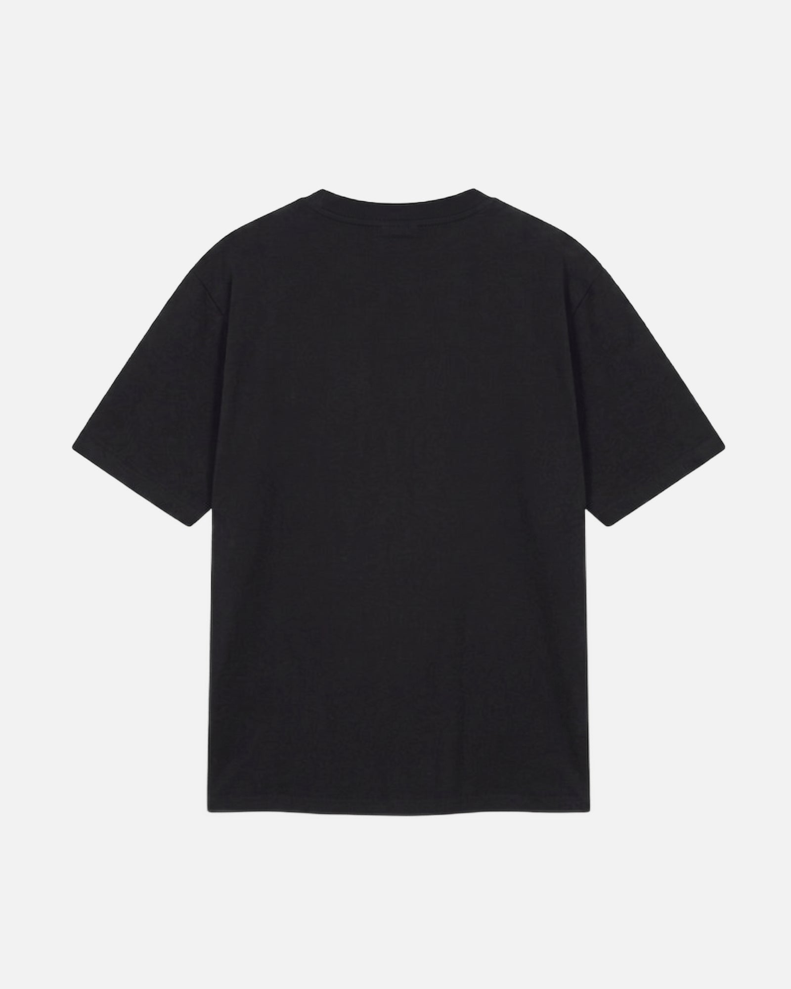 Back view of Black Vandox Stockholm t-shirt with distressed STOCKHOLM Sacre Vandox ESTD 2022 front graphic print. Starboy old money shirt tshirt clothes vandox sacrevandox vandox clothes vandox clothing