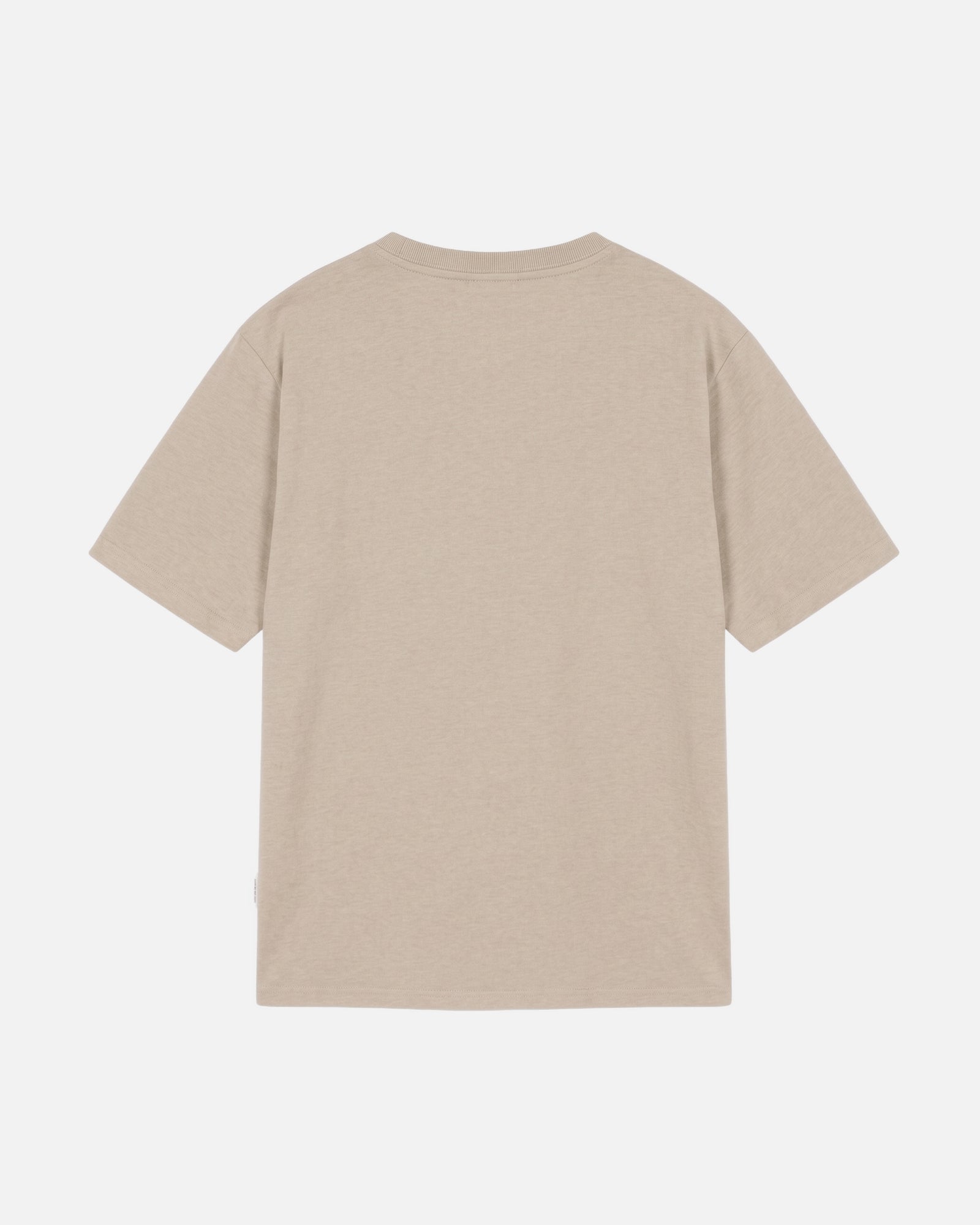 Back view of Sand Blue Vandox Stockholm t-shirt with distressed STOCKHOLM Sacre Vandox ESTD 2022 front graphic print. Starboy old money shirt tshirt clothes vandox sacrevandox vandox clothes vandox clothing
