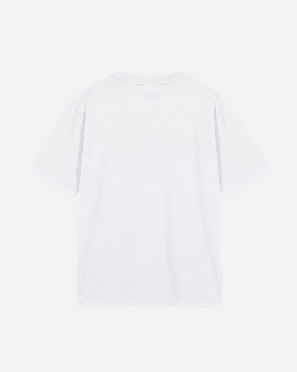 Back view of eggshell White Vandox Stockholm t-shirt with distressed STOCKHOLM Sacre Vandox ESTD 2022 front graphic print. Starboy old money shirt tshirt clothes vandox sacrevandox vandox clothes vandox clothing