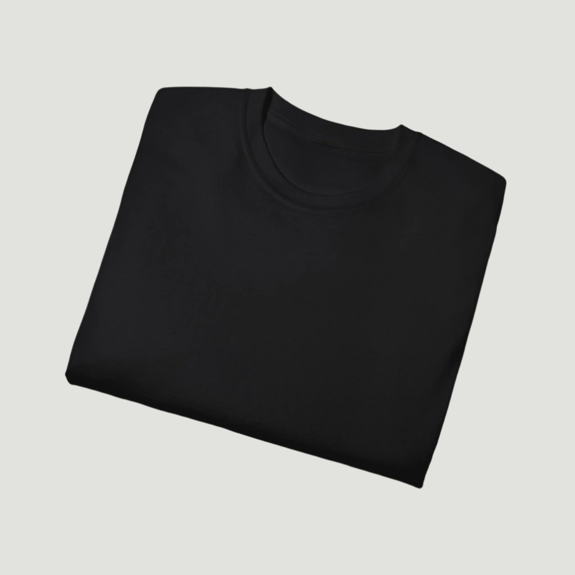 Folded View of Deep Black Vandox Vesper Society T-Shirt featuring a martini glass with handwritten-style text – luxury-inspired starboy aesthetic design by Vandox. Starboy old money shirt tshirt clothes vandox sacrevandox vandox clothes vandox clothing