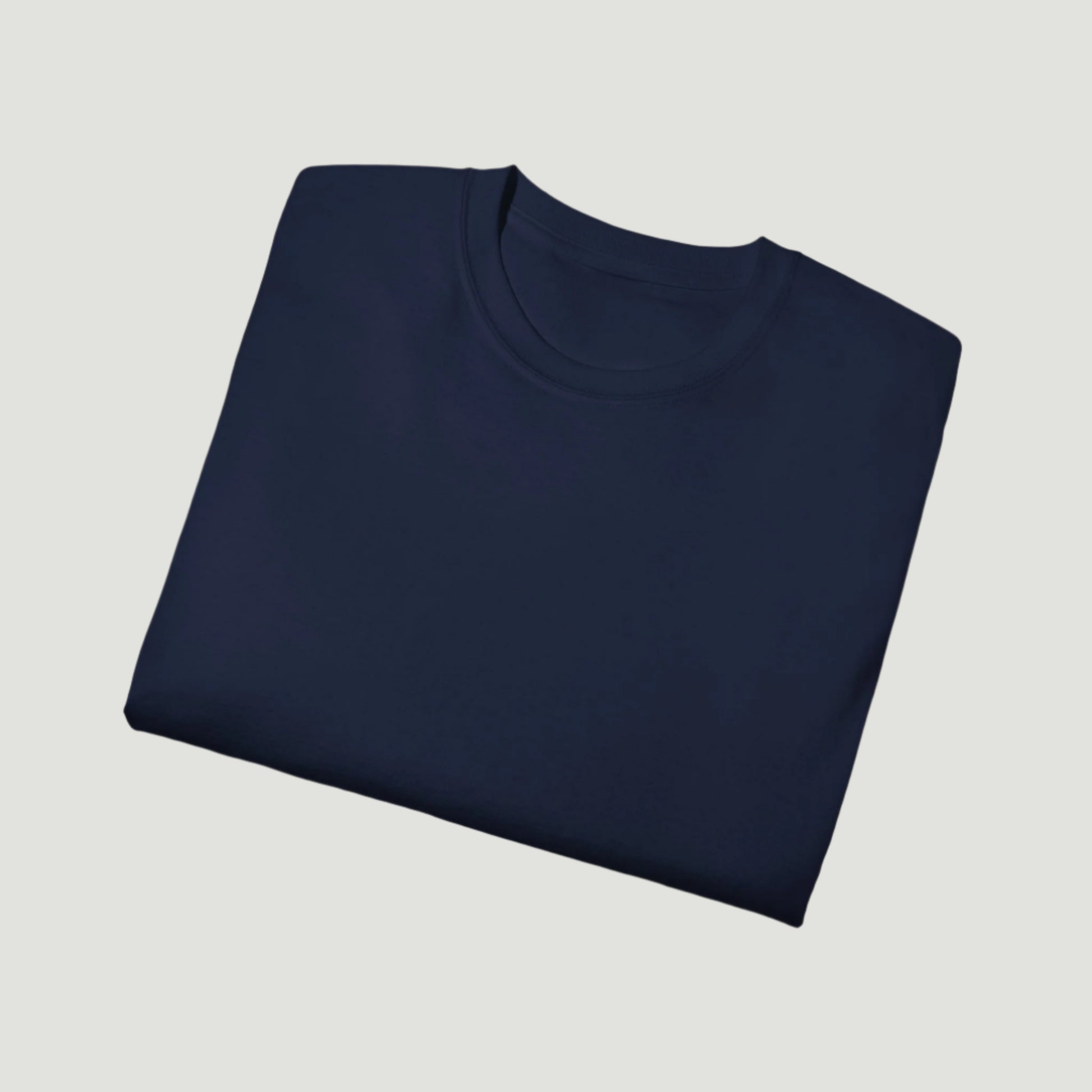 Folded View of Deep Blue Navy Vandox Vesper Society T-Shirt featuring a martini glass with handwritten-style text – luxury-inspired starboy aesthetic design by Vandox. Starboy old money shirt tshirt clothes vandox sacrevandox vandox clothes vandox clothing